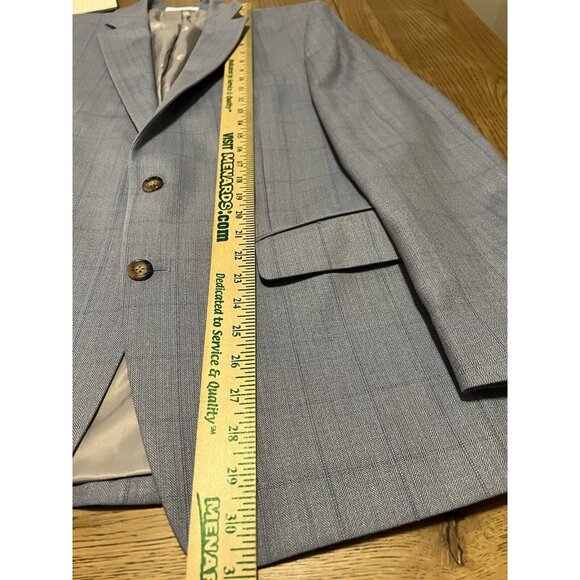 Lauren Ralph Lauren Blazer Men’s 40R Blue Silk Wool Blend Career Classic - Picture 4 of 16